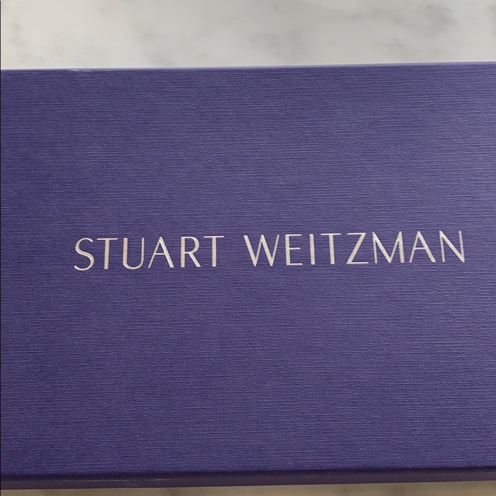 Brand new Stuart open toe suede